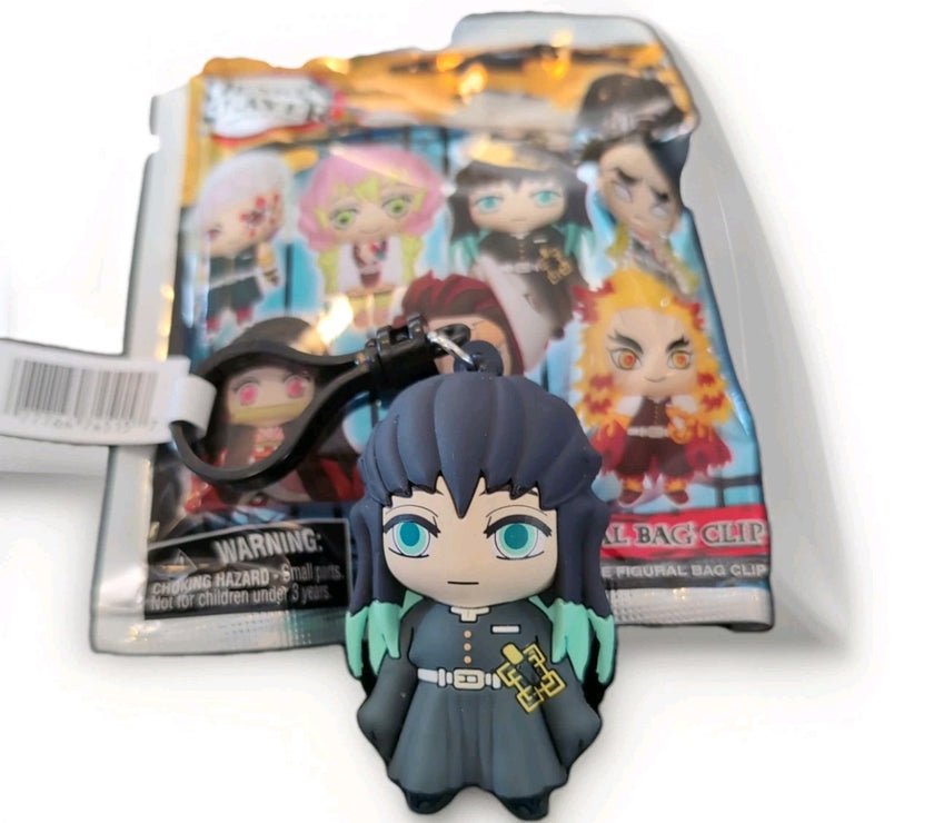 Monogram Anime Demon Slayer Kimetsu No Yaiba - Muichiro Tokito Bag Clip Keychain