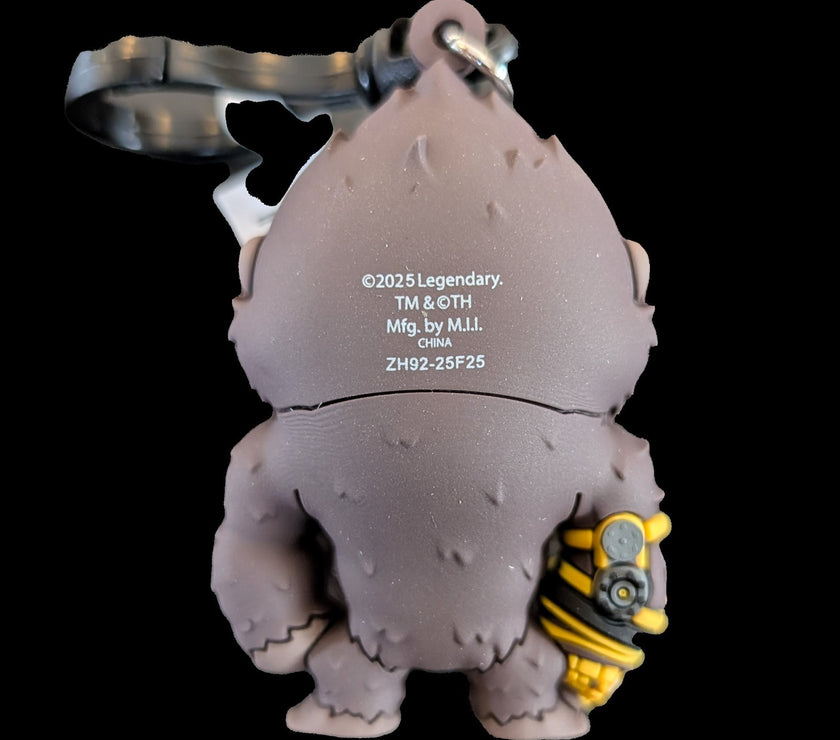King Kong With Gauntlet Godzilla-Kong New Empire  - 3d Foam Bag Clip Keychain