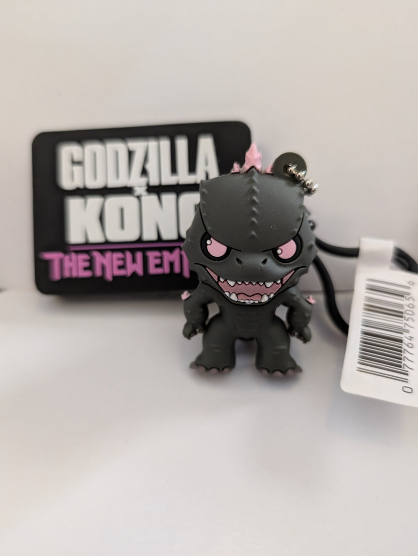 Evolved Godzilla Tag Godzilla-Kong New Empire  - 3d Foam Bag Clip Keychain