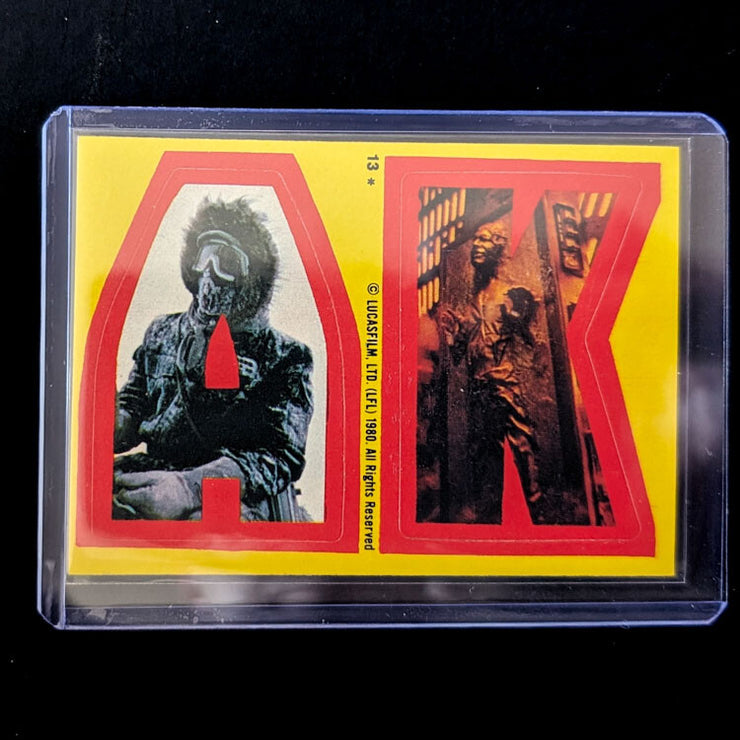 1980 TOPPS Empire Strikes Back - Sticker Series "U-Pick" Complete Your Set