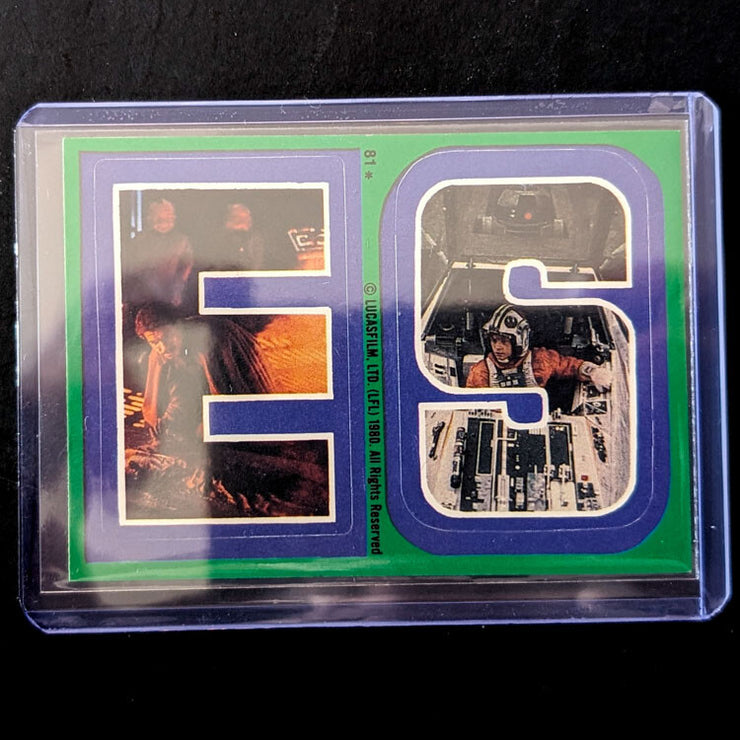 1980 TOPPS Empire Strikes Back - Sticker Series "U-Pick" Complete Your Set