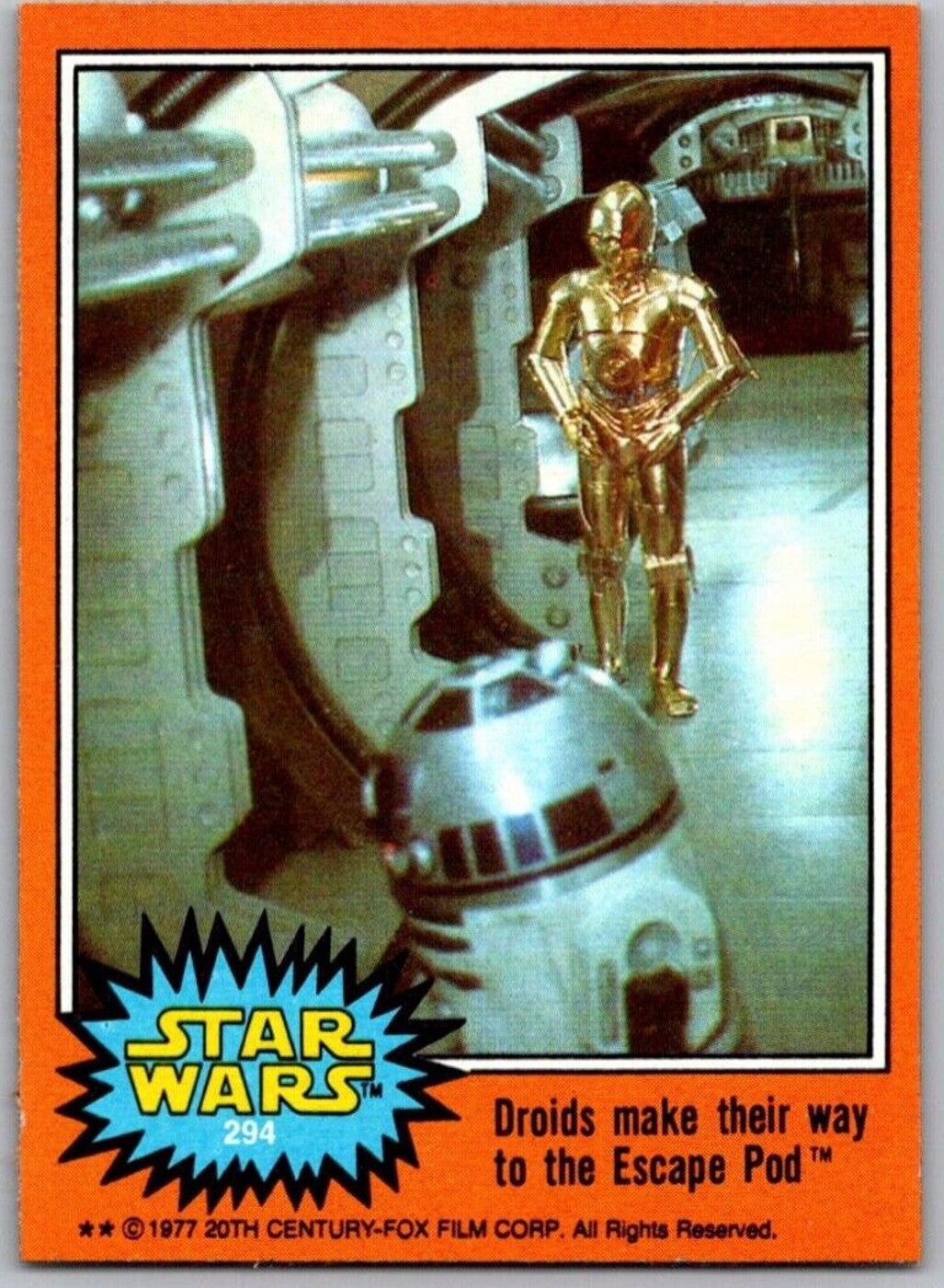 1977 TOPPS STAR WARS Trading Cards - Orange Series 4 - U Pick