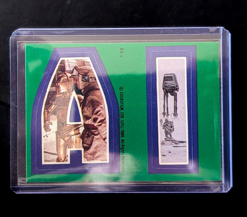 1980 TOPPS Empire Strikes Back - Sticker Series "U-Pick" Complete Your Set