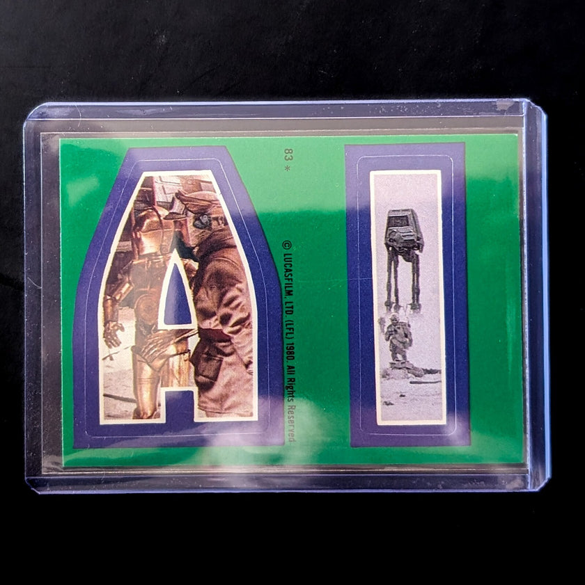 1980 TOPPS Empire Strikes Back - Sticker Series "U-Pick" Complete Your Set