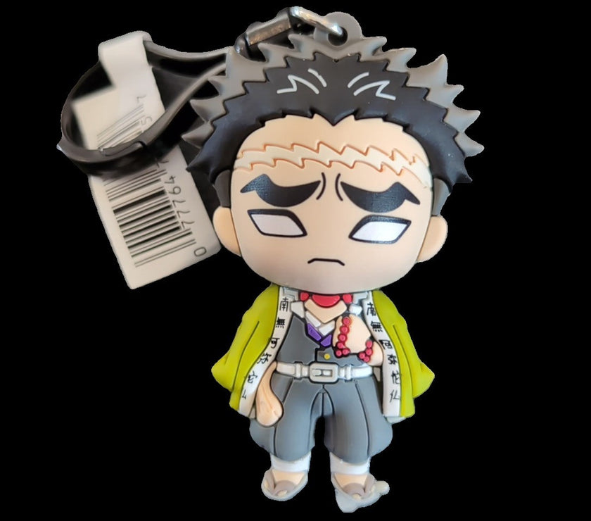 Gyomei Himejima Monogram Anime Demon Slayer Kimetsu No Yaiba - Bag Clip Keychain