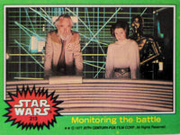 1977 Star Wars vintage trading card showing officials monitoring a battle with C-3PO from Go Figment collection