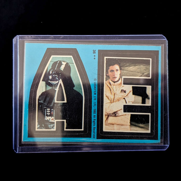 1980 TOPPS Empire Strikes Back - Sticker Series "U-Pick" Complete Your Set