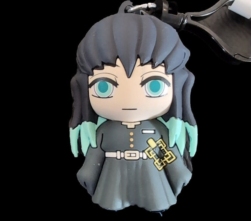 Monogram Anime Demon Slayer Kimetsu No Yaiba - Muichiro Tokito Bag Clip Keychain