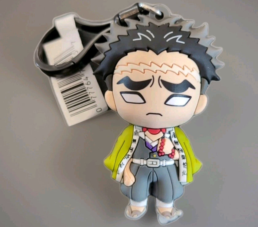 Gyomei Himejima Monogram Anime Demon Slayer Kimetsu No Yaiba - Bag Clip Keychain
