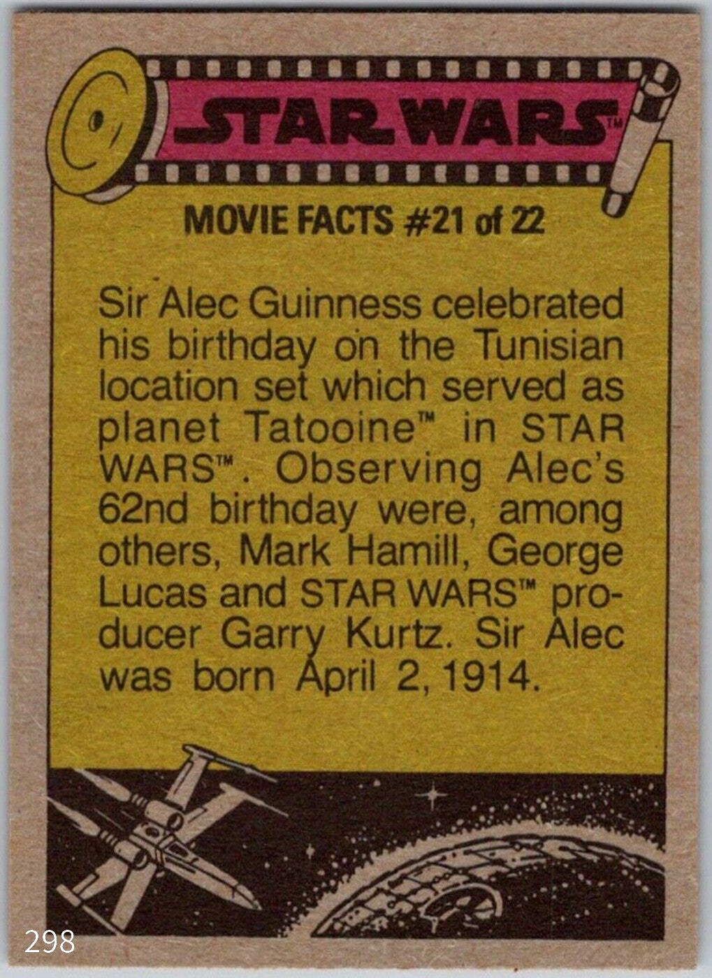 1977 TOPPS STAR WARS Trading Cards - Orange Series 4 - U Pick