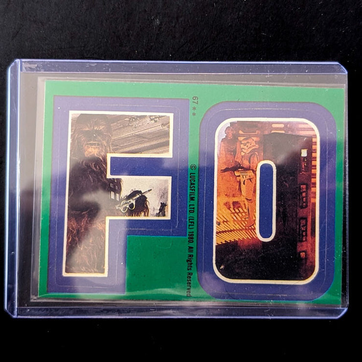 1980 TOPPS Empire Strikes Back - Sticker Series "U-Pick" Complete Your Set