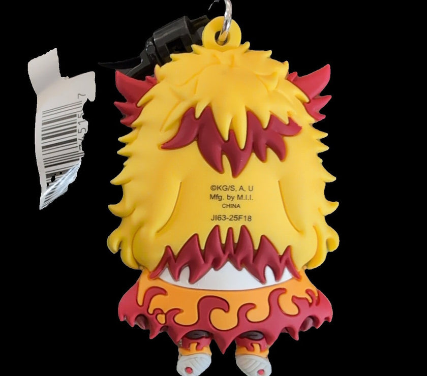 Kyojuro Rengoku Monogram Anime Demon Slayer Kimetsu No Yaiba - Bag Clip Keychain