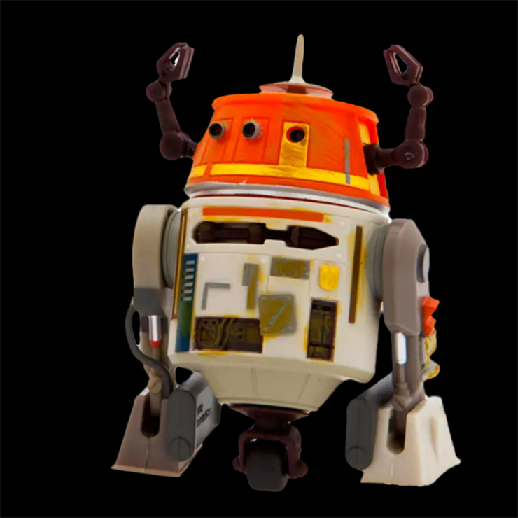 Chopper Droid Star Wars Action Figure 1:18 Scale LOOSE image 0
