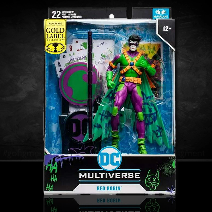 Jokerized Red Robin DC Multiverse (GOLD LABEL) 7" Action Figure image 0