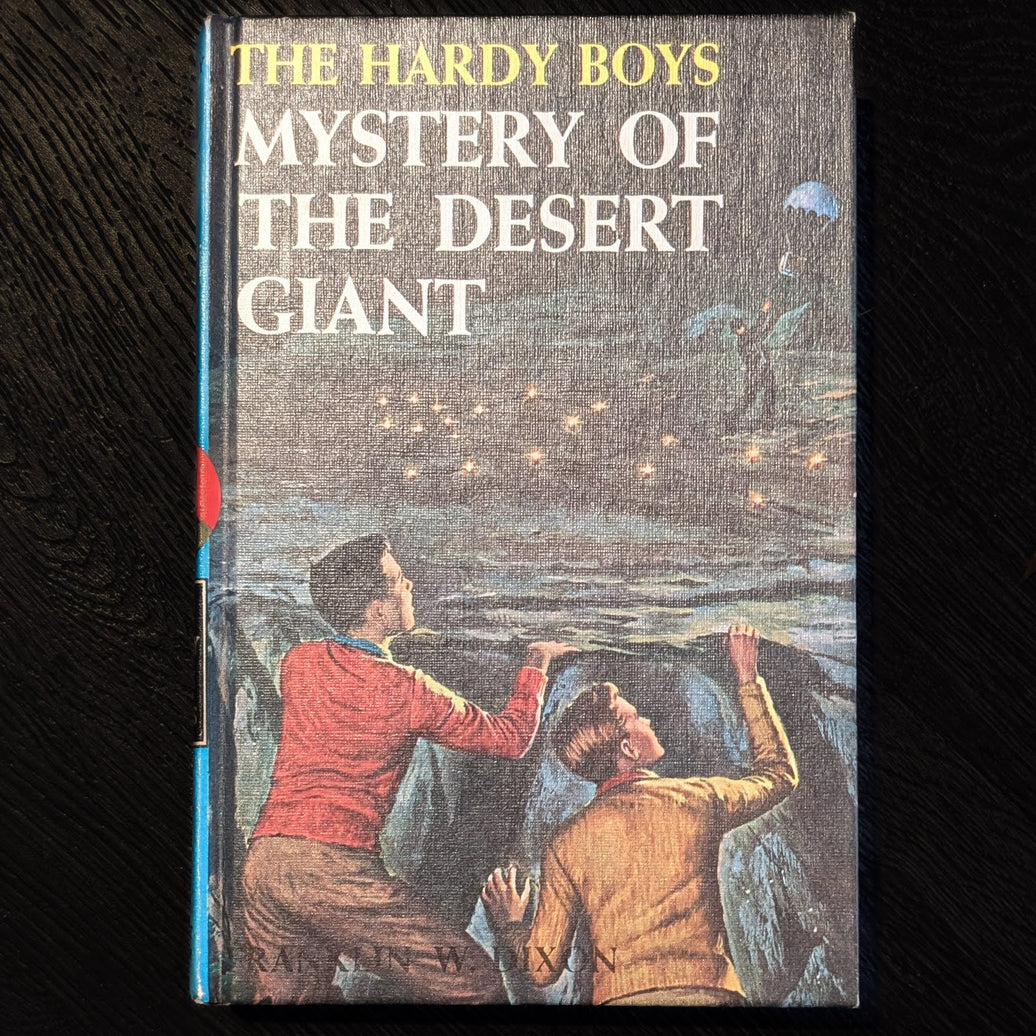 40 Mystery of the Desert Giant (1961) Hardy Boys Book Blue-Back image 0