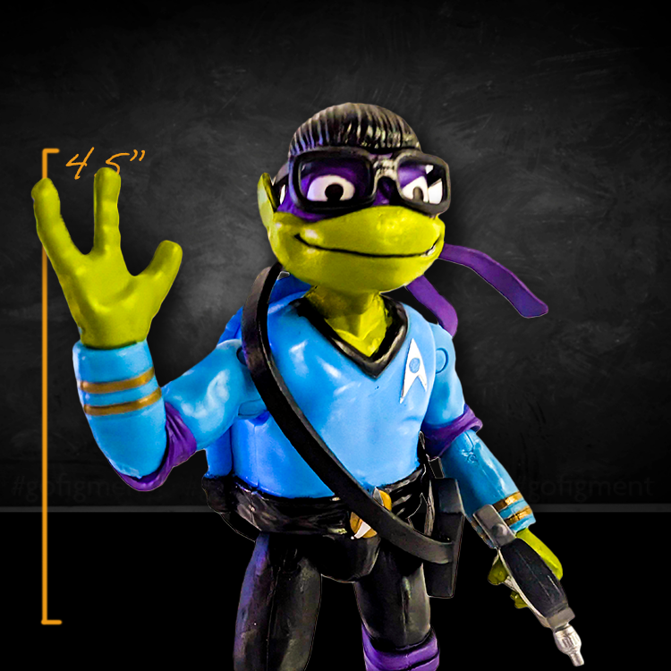 Donnie as Spock TMNT Disguise Party Action Figure 4.5 inch LOOSE image 0