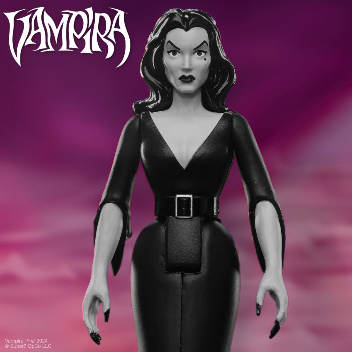 Vampira (Plan 9 Grayscale) 3 3/4-Inch ReAction Figure image 3