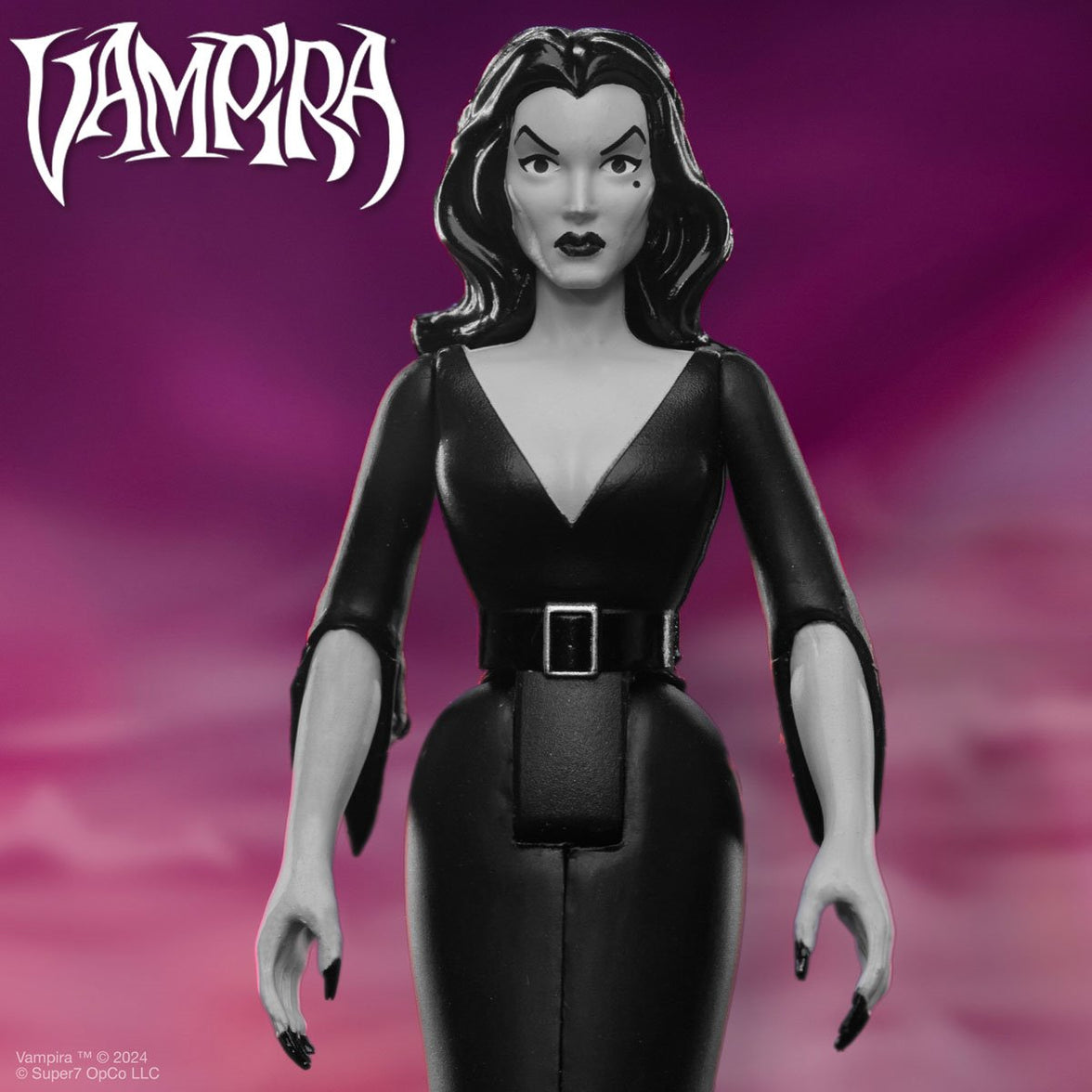 Vampira (Plan 9 Grayscale) 3 3/4-Inch ReAction Figure image 3