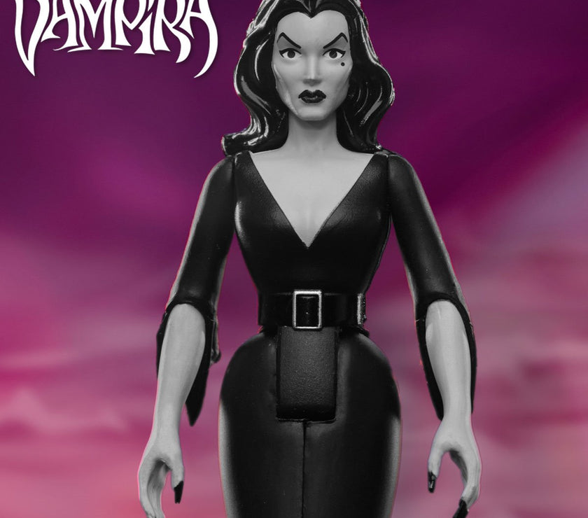 Vampira (Plan 9 Grayscale) 3 3/4-Inch ReAction Figure image 3