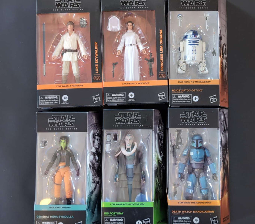 Star Wars Black Series Lot of 6 Action Figures (lot r2) image 0