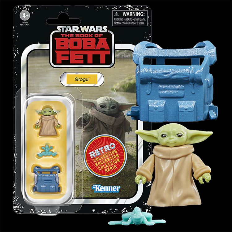 Grogu Star Wars Retro Collection Action Figure 1:18 Scale BOBF image 0
