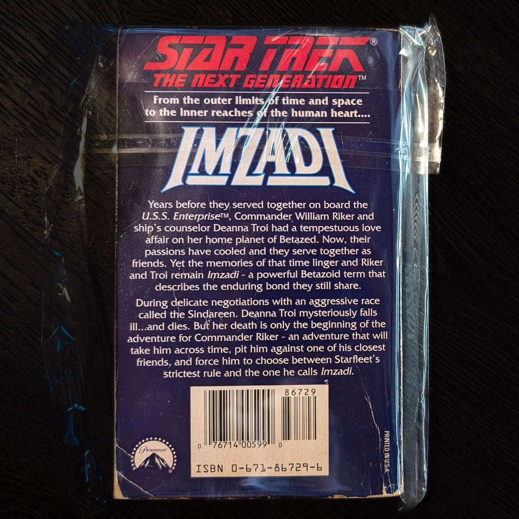 Imzadi: Star Trek The Next Generation Paperback Book image 1