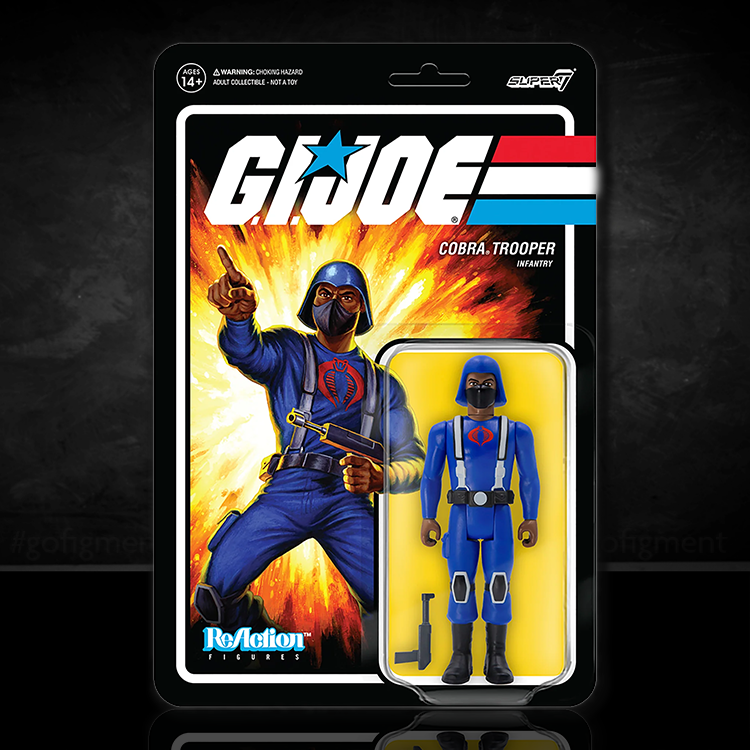 GI Joe  COBRA Trooper Infantry H-Back - Brown Action Figure Super7 image 0