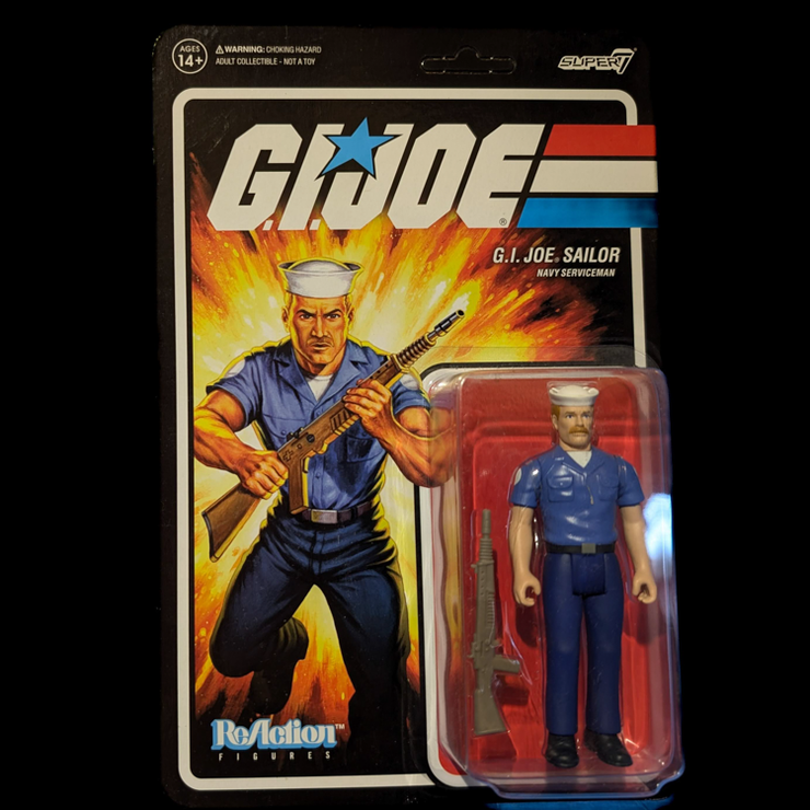 GI Joe  GI Sailor Navy Serviceman Pink Mustache Action Figure image 0