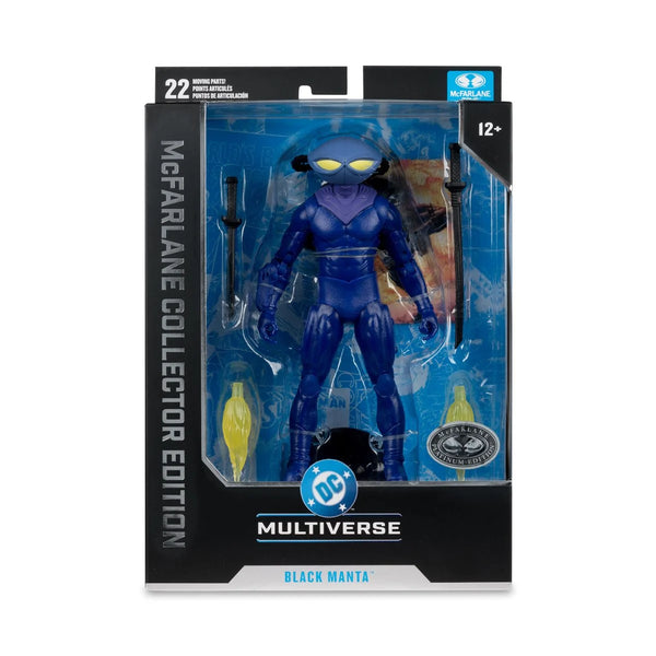 Black Manta Blue Chase Variant 7" McFarlane Action Figure DC Multiverse W16, McFarlane Toys