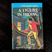16 A Figure in Hiding (1965):  Vintage Hardy Boys Book Blue-Back image 0