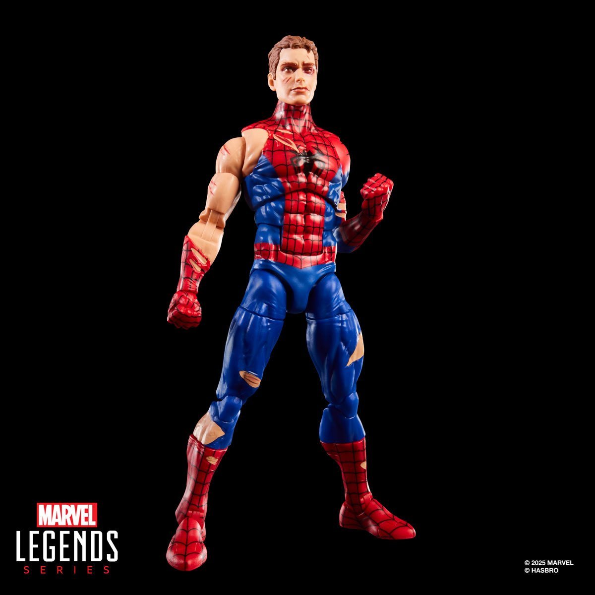 Marvel Legends Spider-Man Battle-Damaged 6-Inch Action Figure with Magic Card