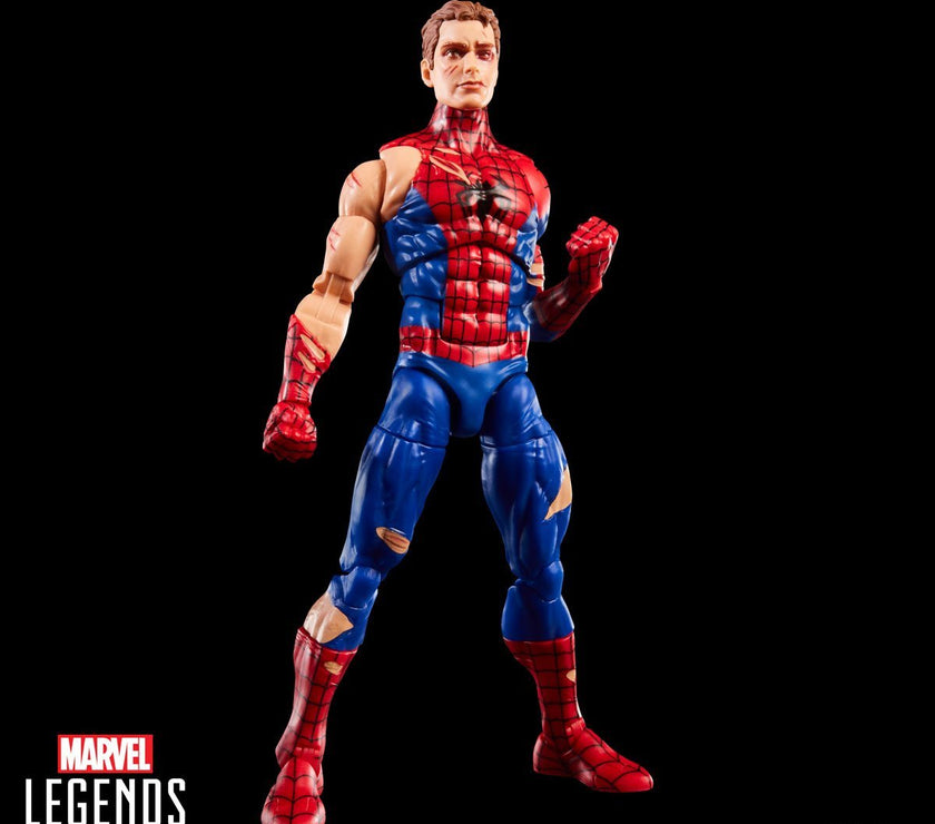 Marvel Legends Spider-Man Battle-Damaged 6-Inch Action Figure with Magic Card
