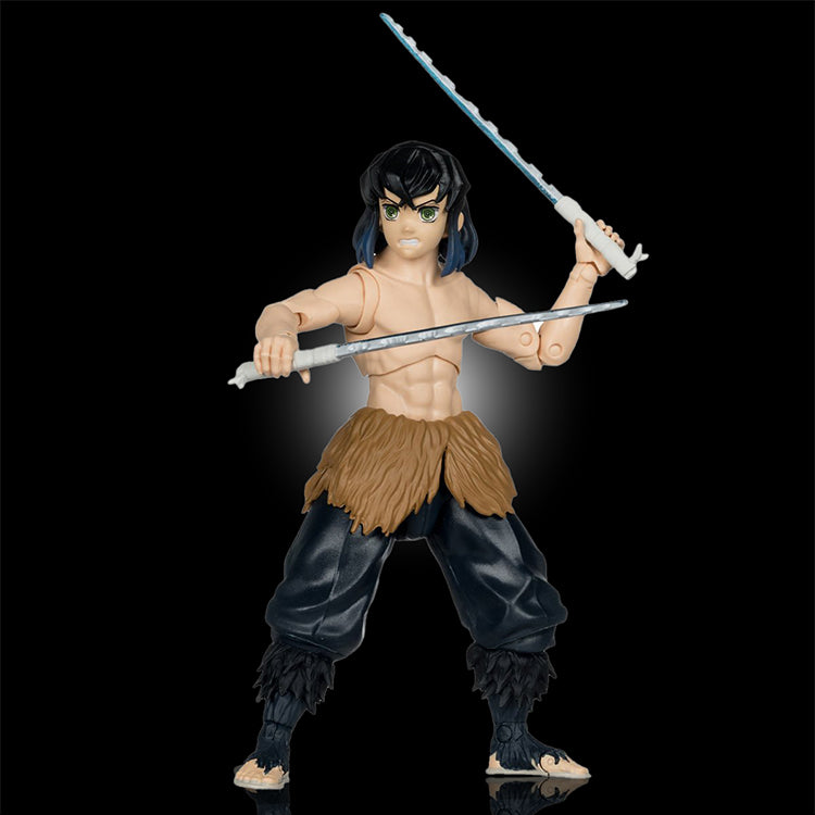 Demon Slayer Hashibira Inosuke Unmasked Season 2 7-Inch Scale Action Figure image 0