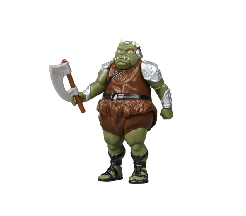 Kenner Gamorrean Guard action figure from Star Wars Retro Collection with axe and detailed armor 1:18 scale ROTJ
