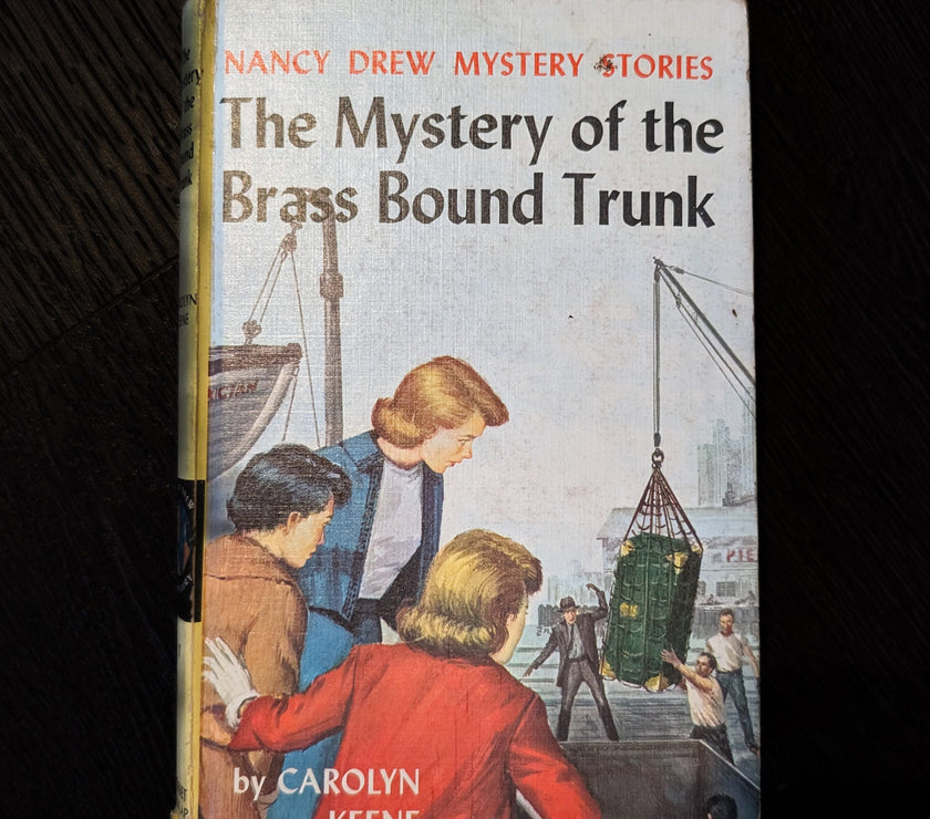 17 The Mystery of the Brass-Bound Trunk "Blue Endpages" Nancy Drew Books -1940 image 0