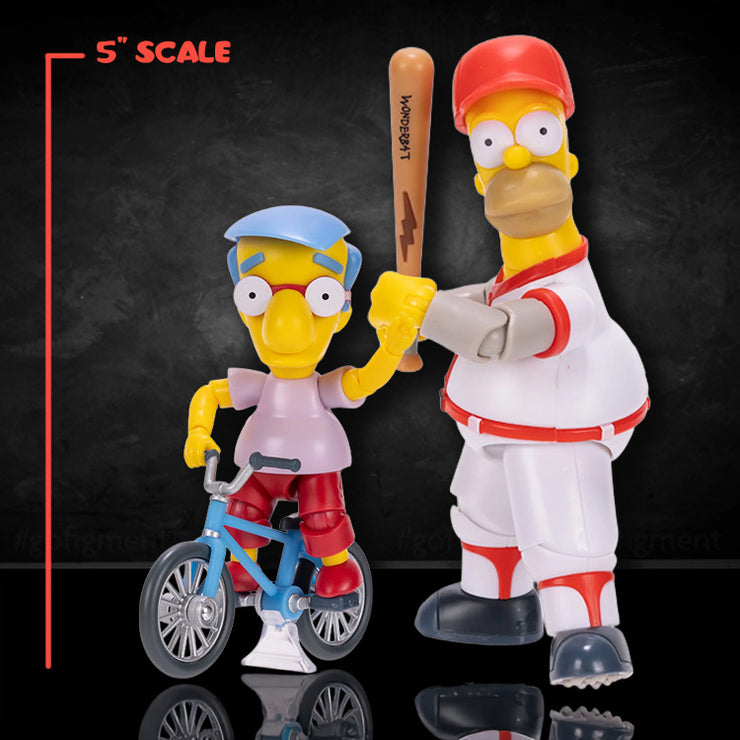Millhouse and Homer COMBO Wave 3 Action Figure The Simpsons 5in Scale image 0