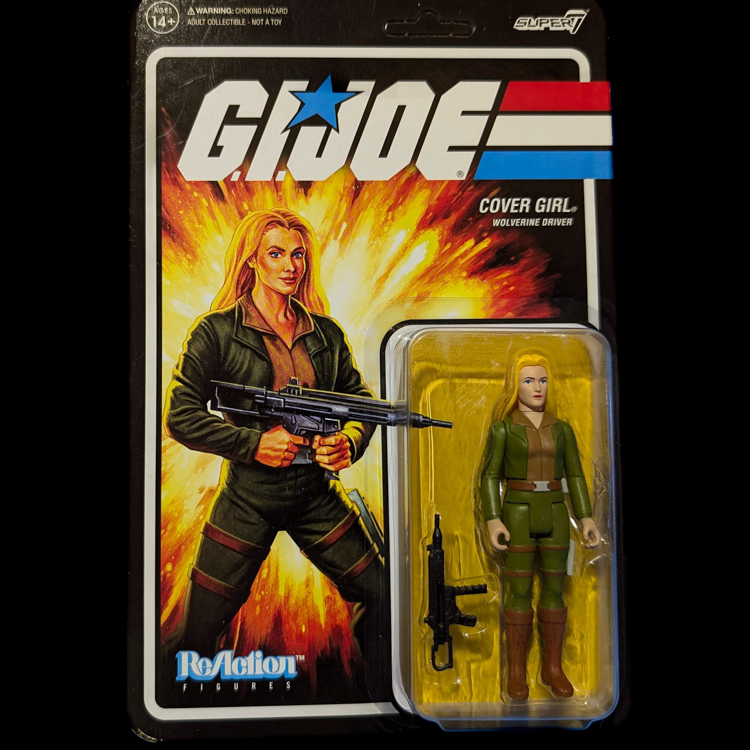 GI Joe  Cover Girl Wolverine Driver Action Figure 3.75" Super7 ReAction image 0