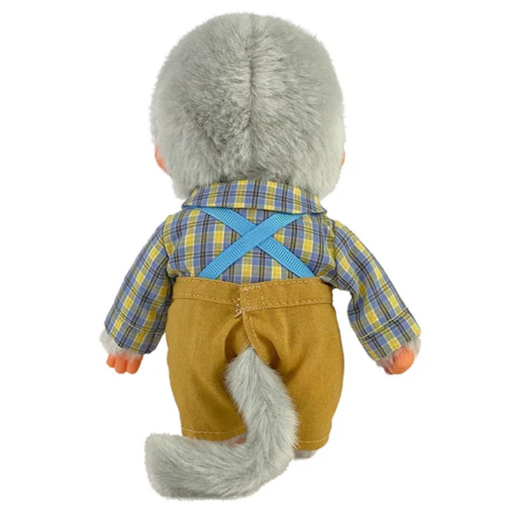 Monchhichi GrandPa 7" Plush Toy - Classic Collectible Thumb-Sucking Monkey image 6