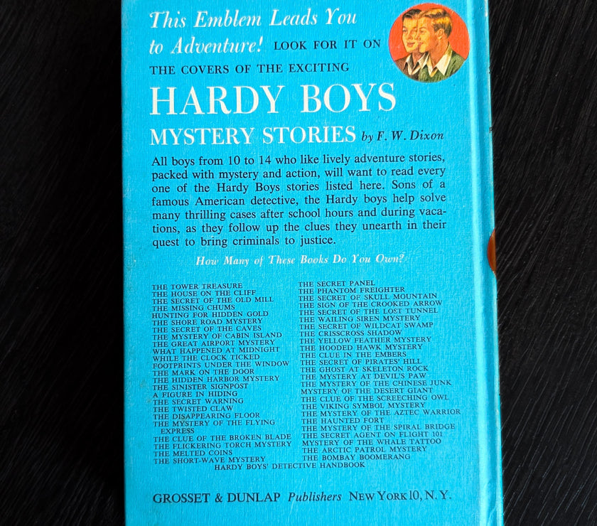 13 The Mark on the Door (1967):  Vintage Hardy Boys Book Blue-Back image 3