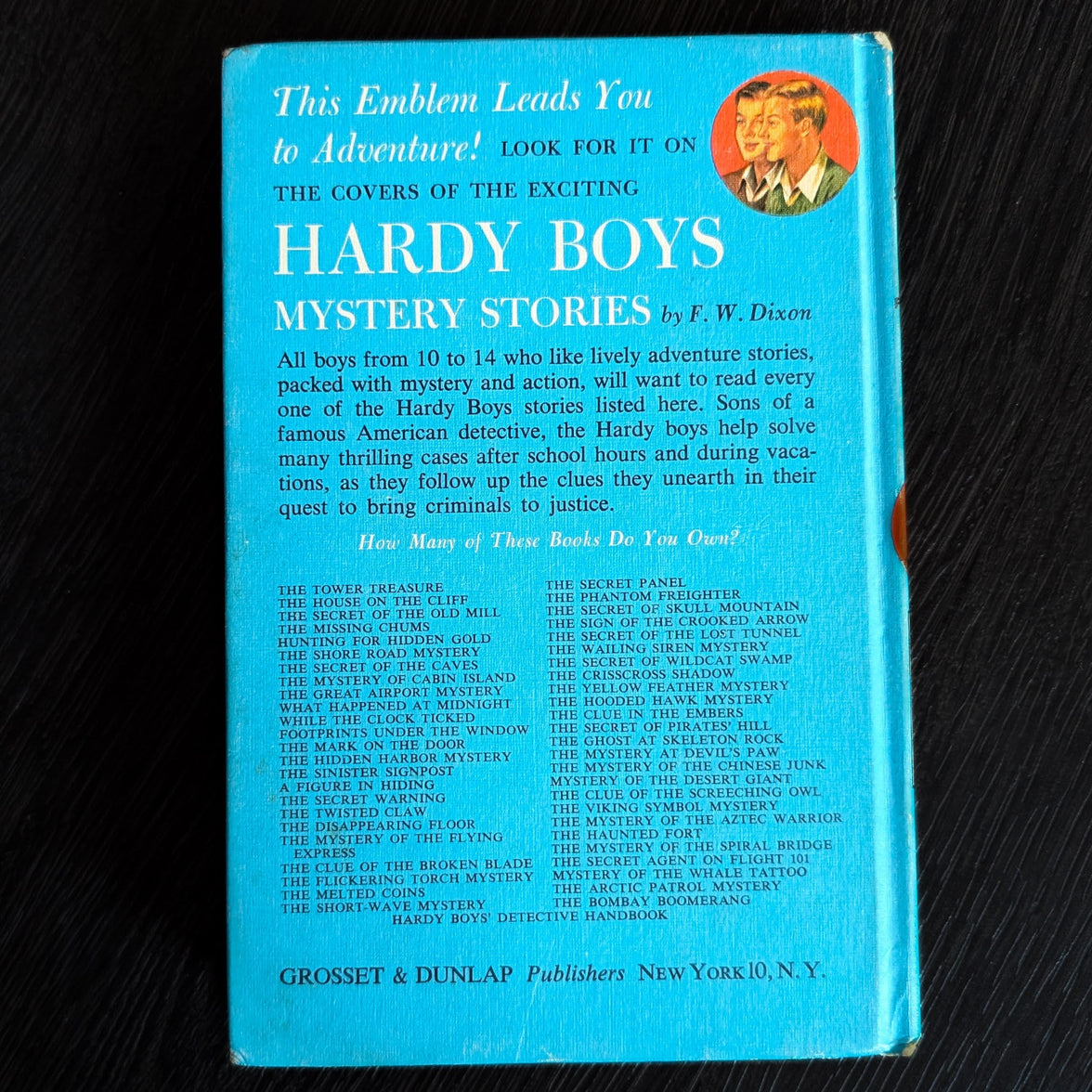 13 The Mark on the Door (1967):  Vintage Hardy Boys Book Blue-Back image 3