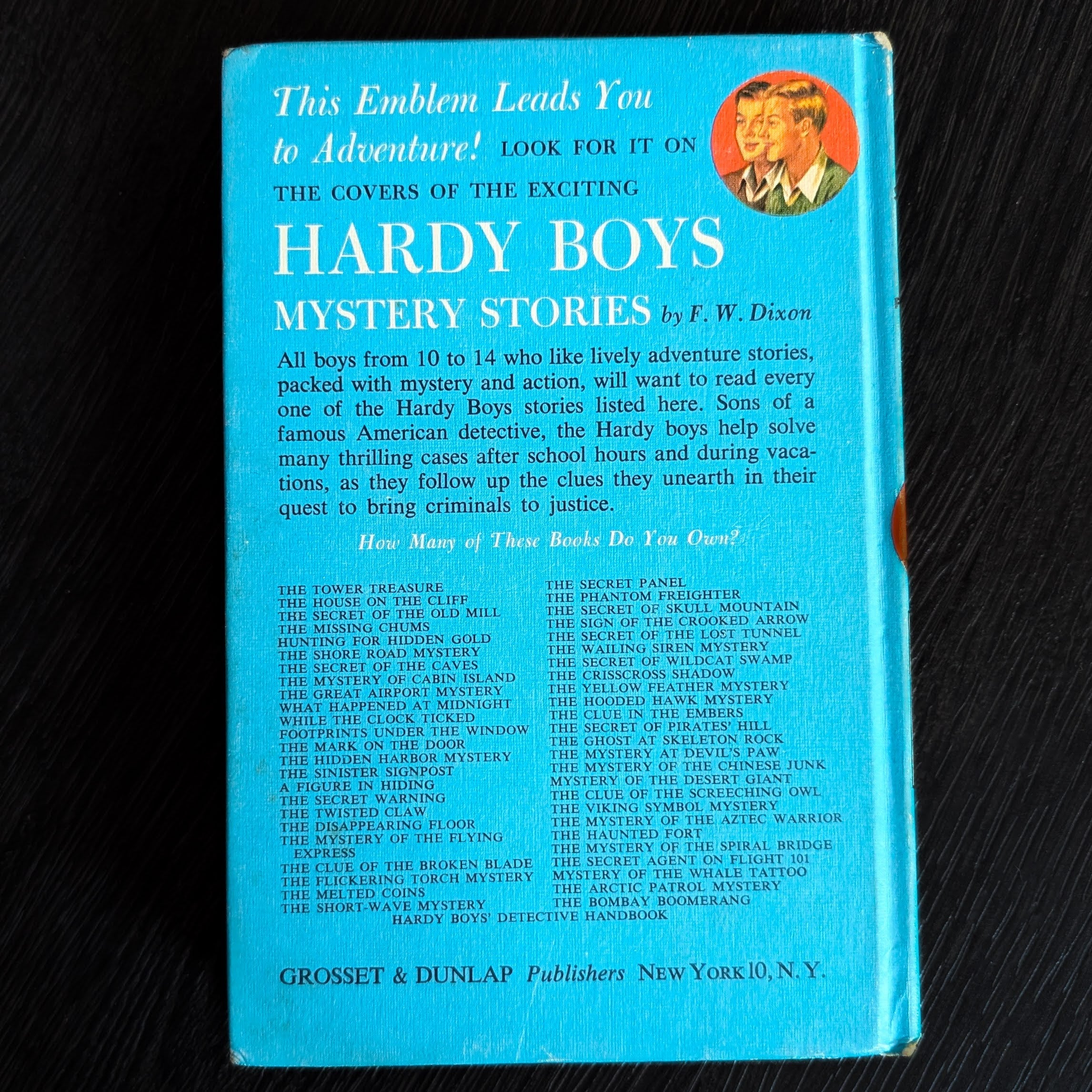 13 The Mark on the Door (1967):  Vintage Hardy Boys Book Blue-Back image 3