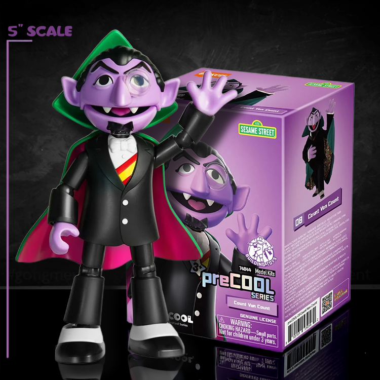 Count von Count Sesame Street Blokees Mini Model Kit 5" Scale image 0