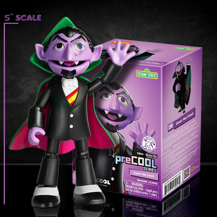 Count von Count Sesame Street Blokees Mini Model Kit 5" Scale image 0