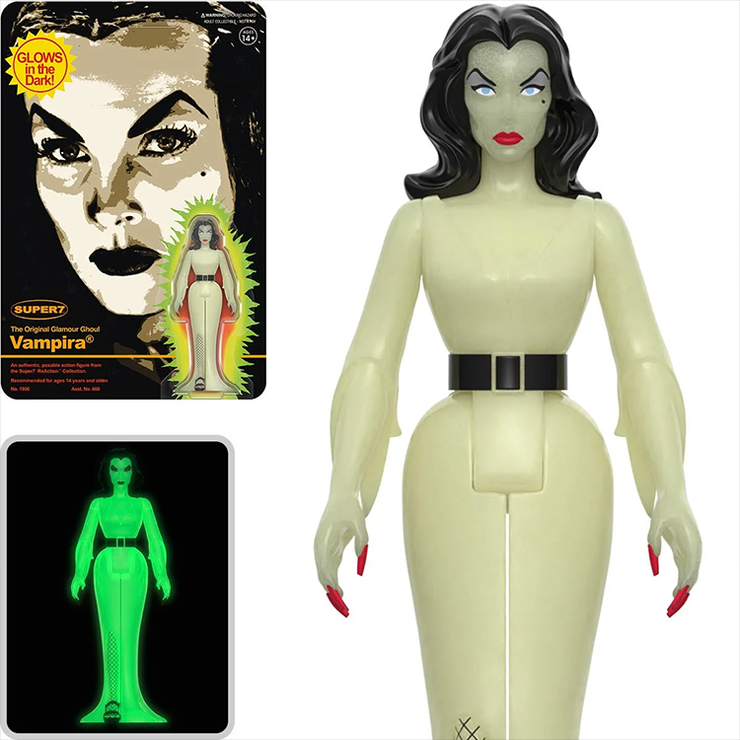 Vampira GLOW (Plan 9) ReAction Action Figure | 3.75" scale image 3
