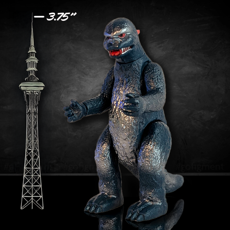Godzilla '60s Vintage Blue and Silver Super7 Action Figure | 1:18 | LOOSE image 2