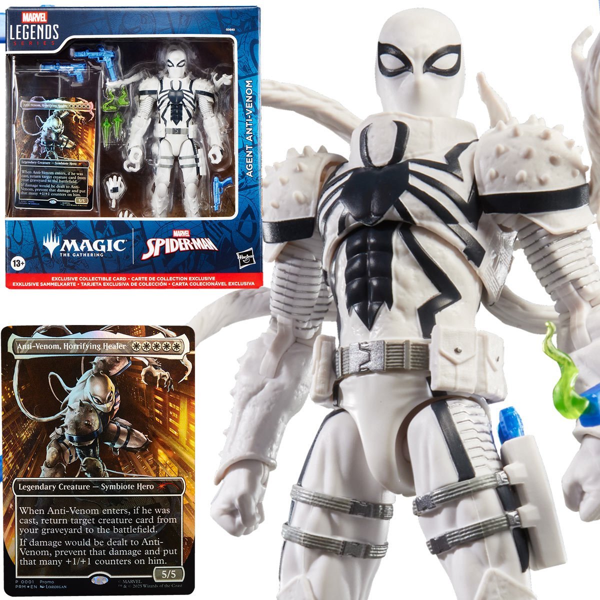 Spider-Man Marvel Legends Series Magic: The Gathering Agent Anti-Venom 6-Inch Action Figure