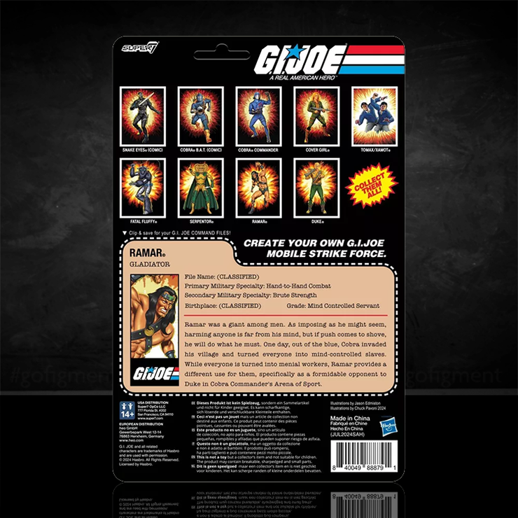 GI Joe Ramar Action Figure 3.75" With O-Ring Super7 + image 2