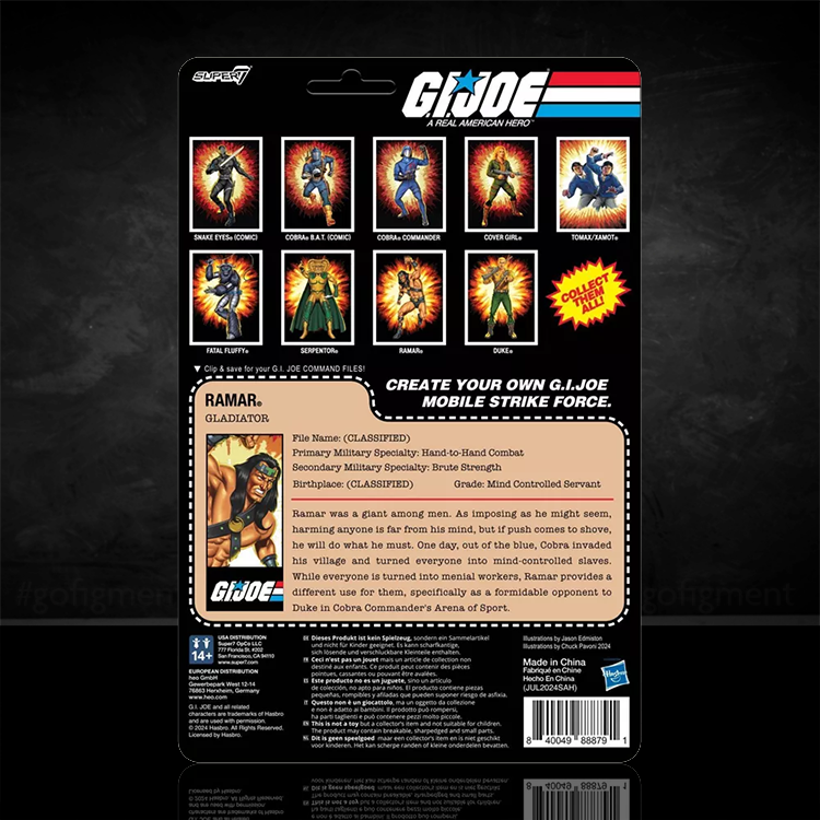 GI Joe Ramar Action Figure 3.75" With O-Ring Super7 + image 2