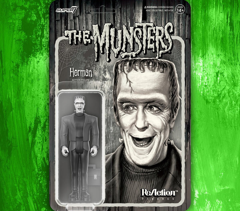 Herman Munster (Grayscale) The Munsters 3 3/4-Inch ReAction Figure image 0