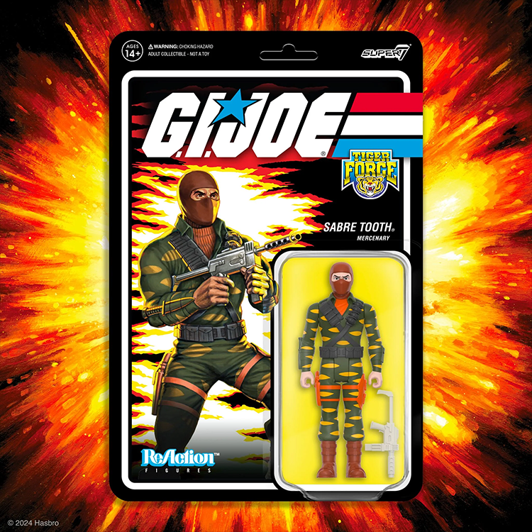 Sabre Tooth: Mercenary Tiger Force Action Figure GI Joe Retro Series 1:18 image 1